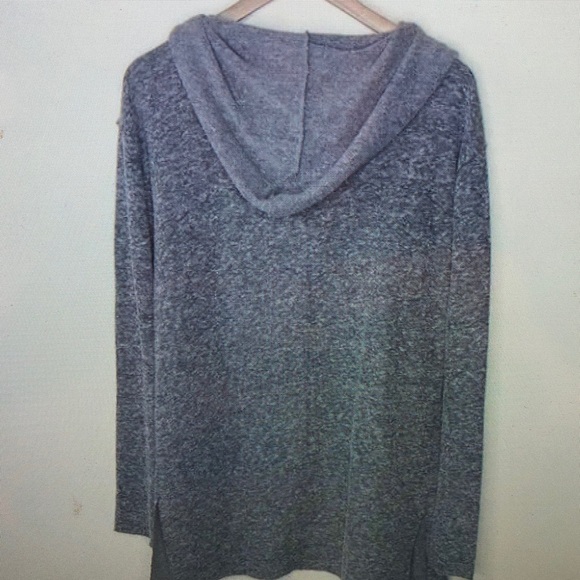 Men's Gray Hooded Cardigan Sweater - Picture 1 of 3